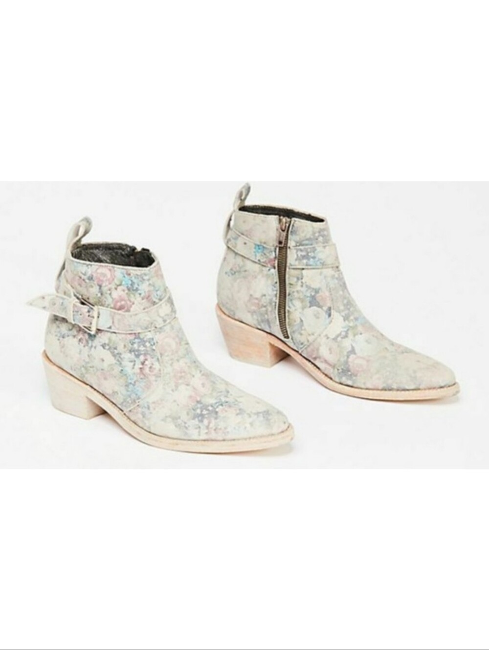 Free People Faryl Robin Caldera Floral Western Bootie Sz 8